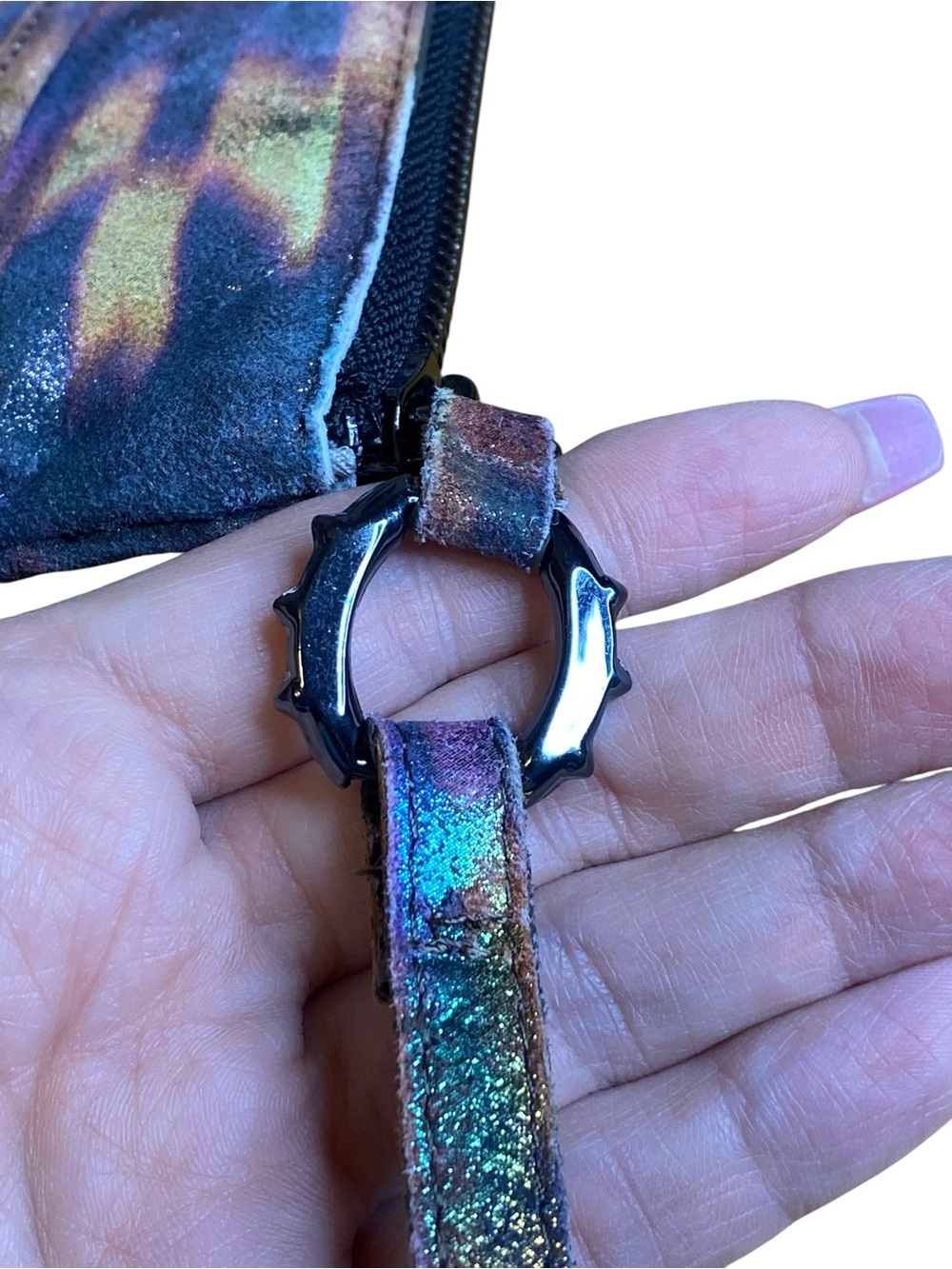 Aimee Kestenberg Oil Slick Wristlet Wallet - Picture 10 of 14